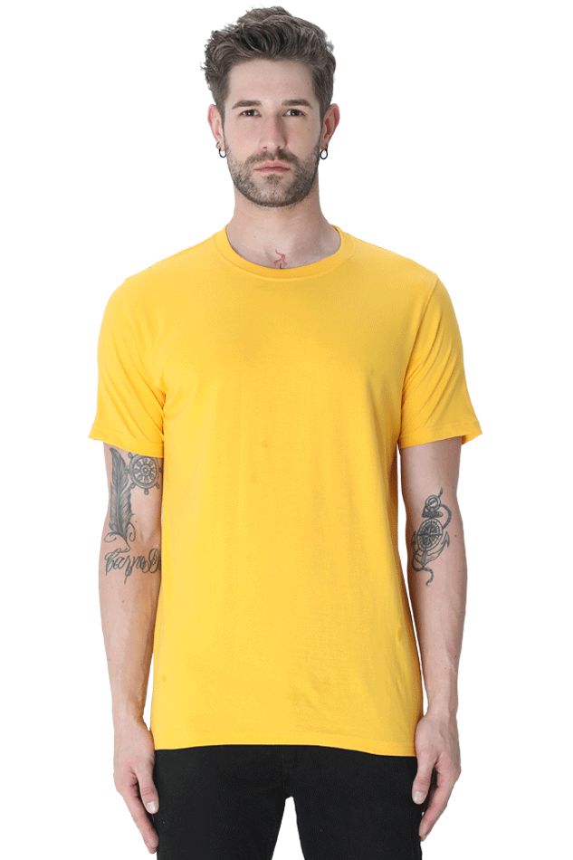 Classic Golden Yellow Tee - Bright & Bold | Zustify