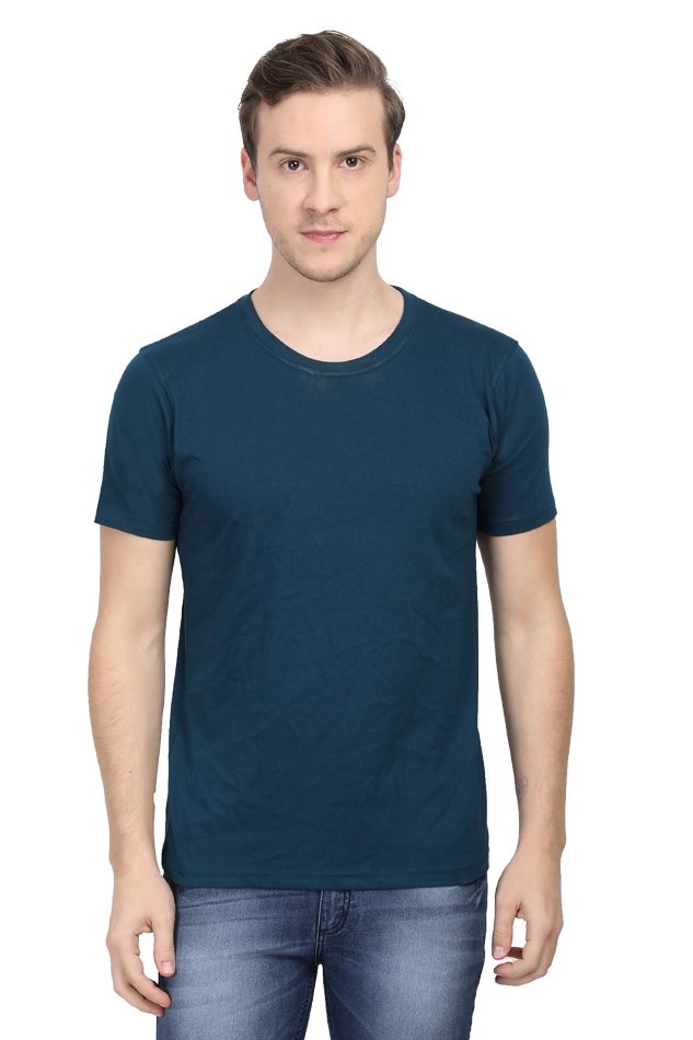 Classic Petrol Blue T-Shirt - Comfort Fit for All | Zustify