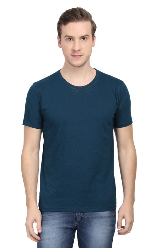 Classic Petrol Blue T-Shirt - Comfort Fit for All | Zustify