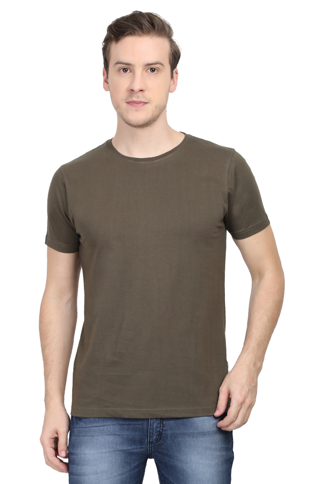 Subtle Olive Green T-Shirt - Simple & Stylish | Zustify