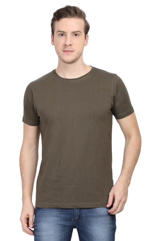 Subtle Olive Green T-Shirt - Simple & Stylish | Zustify