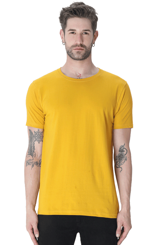 Bold Mustard Yellow T-Shirt - Simple Elegance for All | Zustify